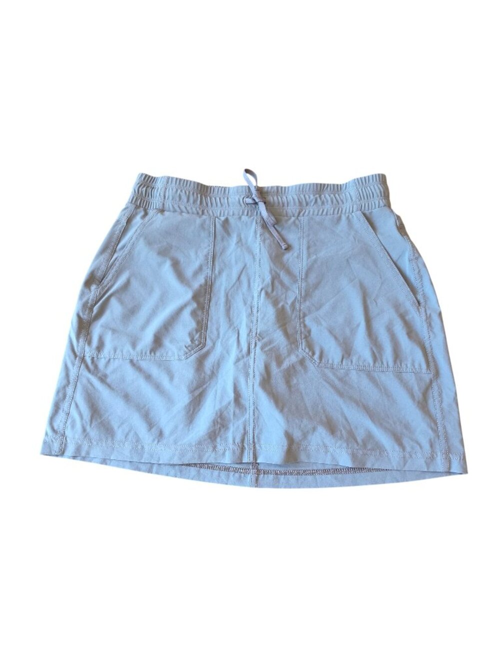 KUHL Trekr Gray 4-Pocket Drawstring Hiking Skort Size XS Gorpcore Outdoor Trail
